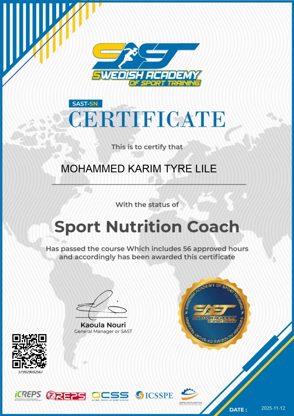 MOHAMMED KARIM TYRE LILE 